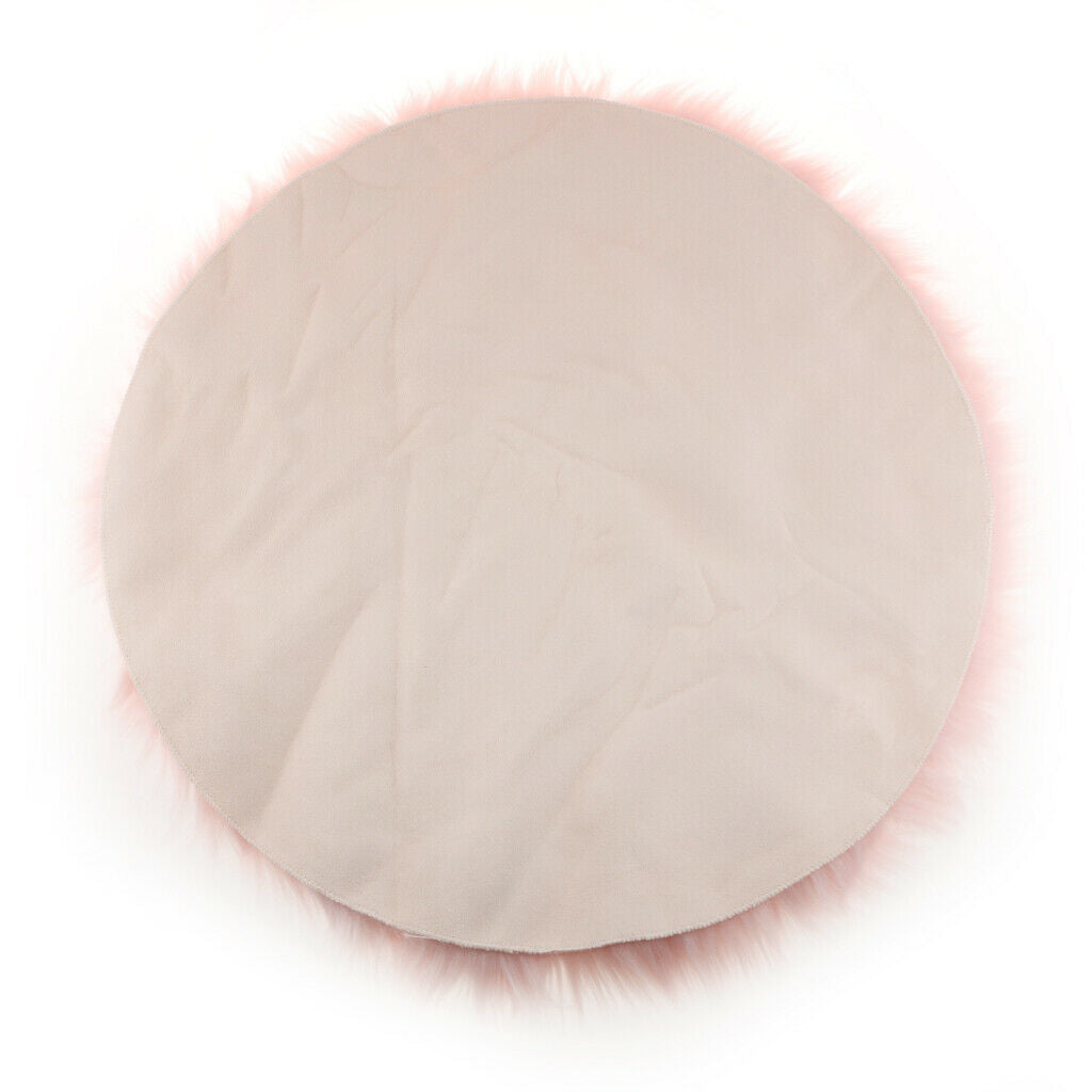 2 Artificial Sheepskin Rug Fluffy Home Floor Mat Carpet Seat Cushion Pink