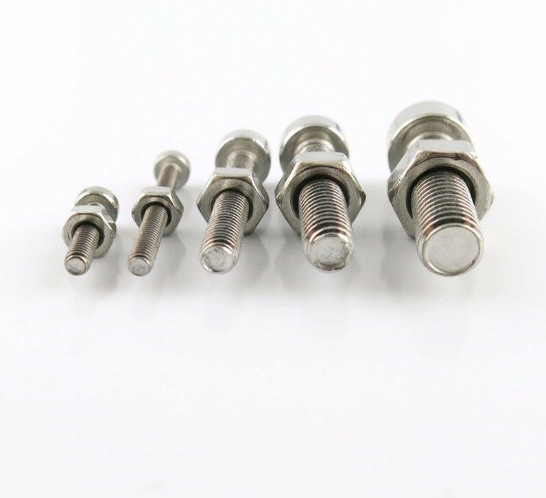 220 Pcs M3 Stainless Steel Hex Head Socket Cap Screws Nuts Assortment Set Kit