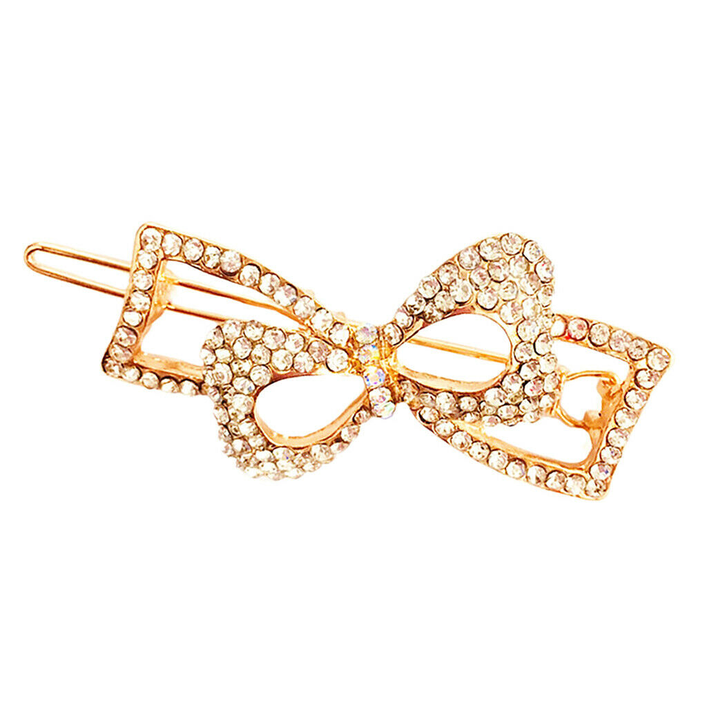 Headdress Hair Clip Hairpin Butterfly Rhinestone Crystal Durable Attractive for