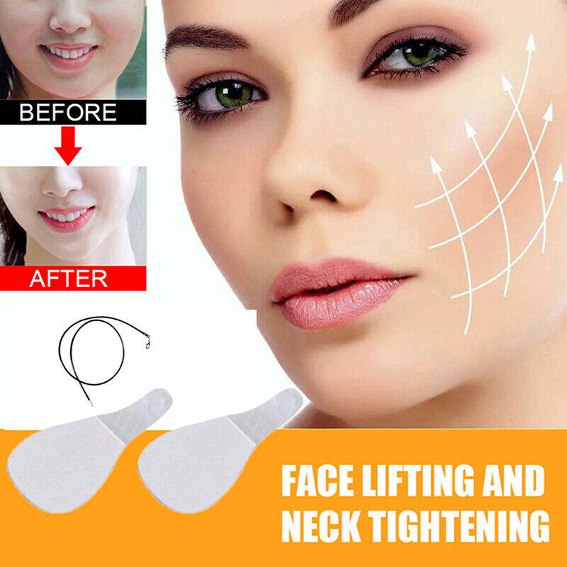 10Pcs V Face Shape Thin Face Invisible Stickers Facial Line Lift Tape Tools C Kt