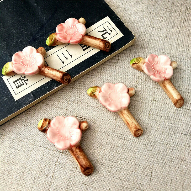 Tableware Chopstick Rest Sushi Cherry Blossom Chop Sticks Holder RackceramicFCA