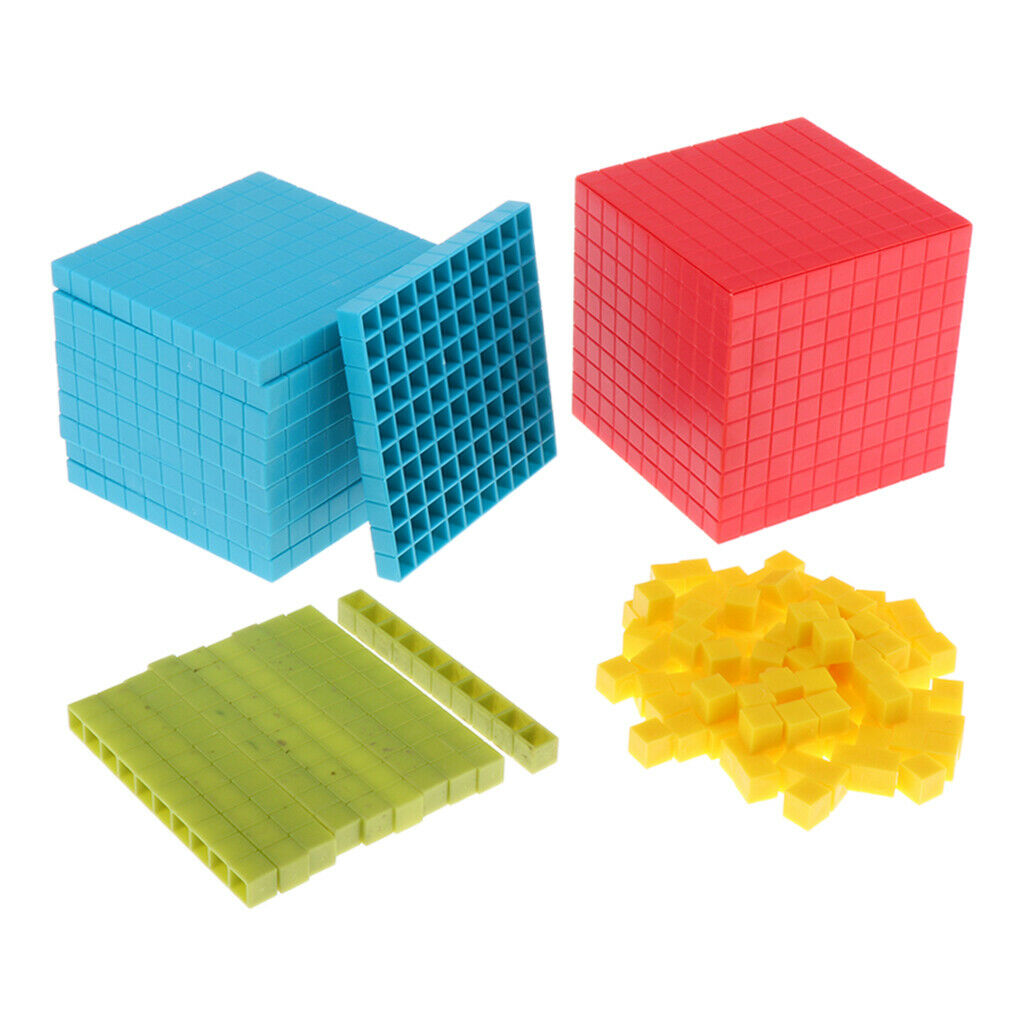 121 Packs Montessori Math Training Cube Learning Educational Toys 10cm