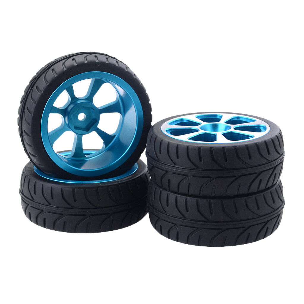4pc Tires & Wheels for HSP Wltoys ZD Racing HPI Redcat 1/10 RC Car Style-1