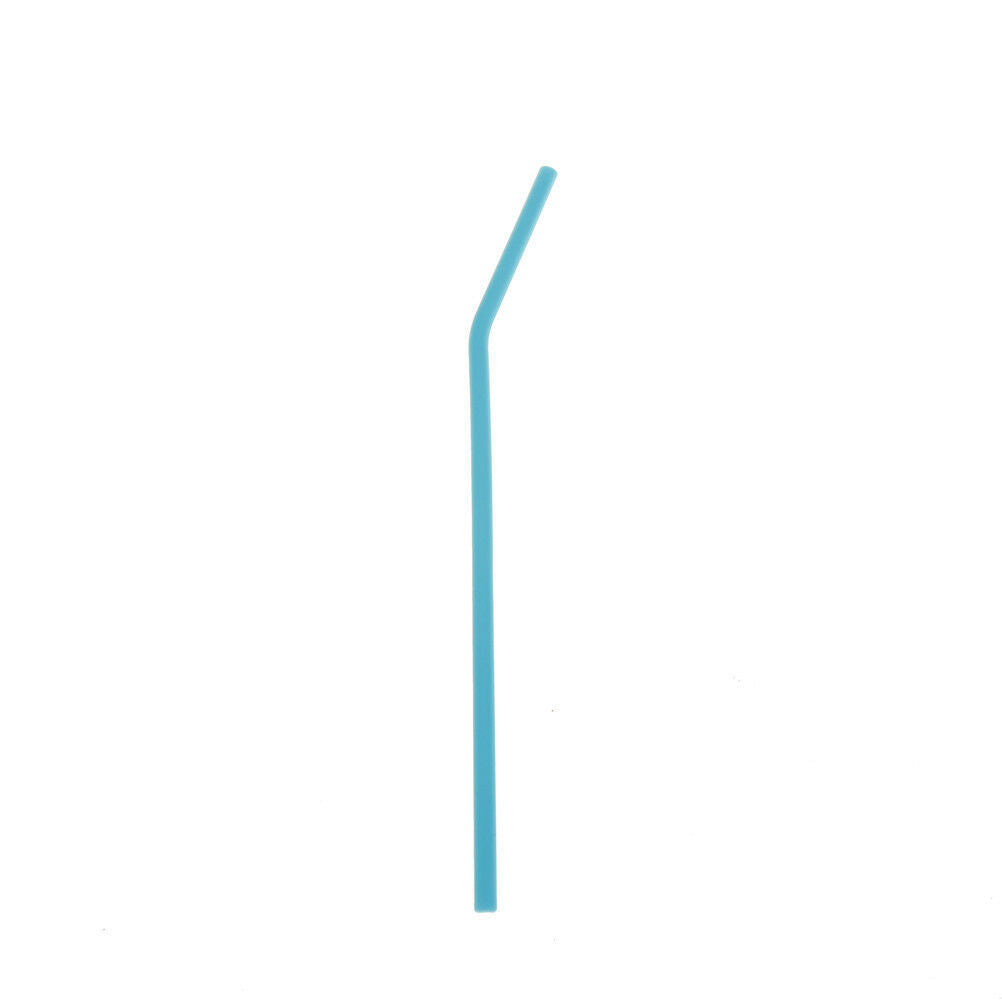 6pcs Reusable Drinking Straws Silicone Cocktail Straws with 1pc Cleaning Bru SJ