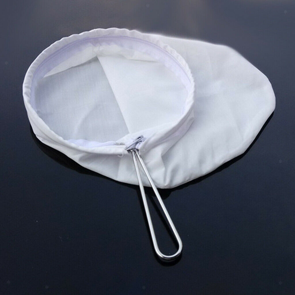 5" Cloth Strainer Filter Sock Bag Home Coffee Soup Filter Bag Reusable White