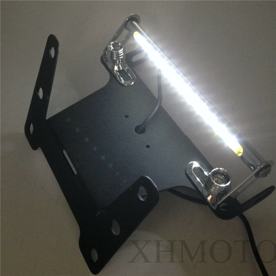 Black Fender Eliminator LED Light For 2004 2005 2006 Kawasaki ZX-10R ZX10R 10R
