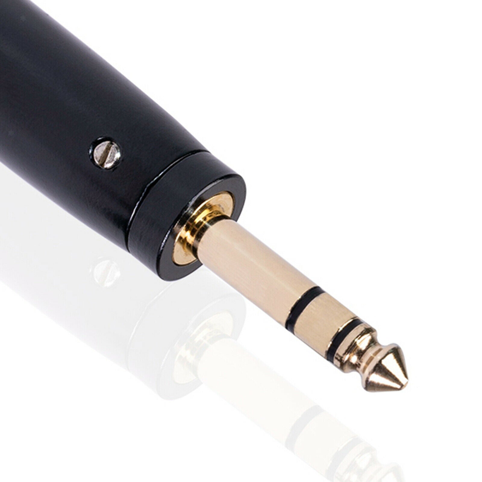 2pcs Zinc Alloy Stereo Mic Audio Cable Cord Adapter Converter Connector