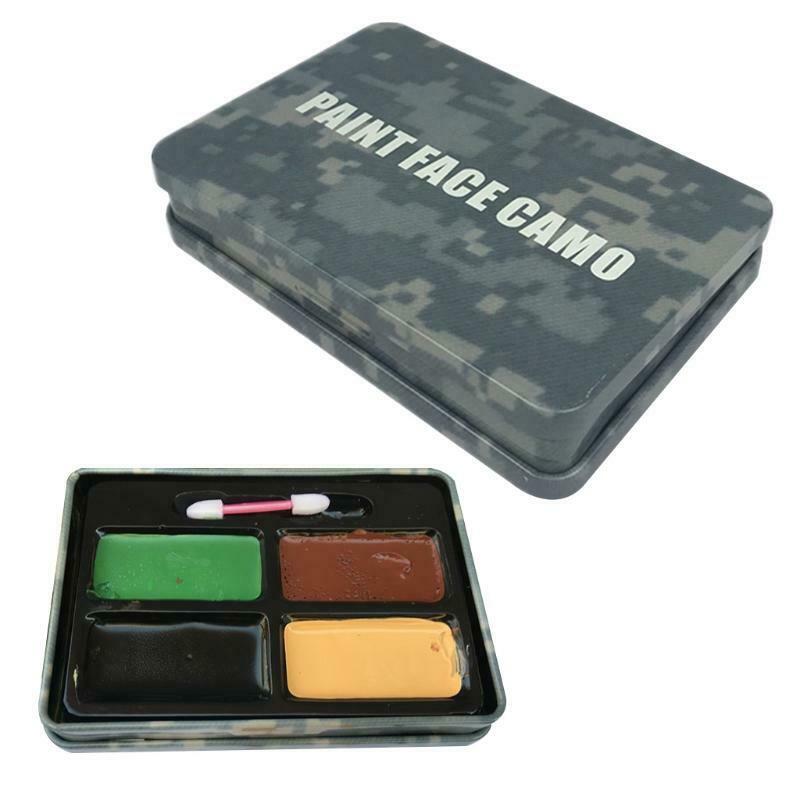 Multi-purpose Face Body Paint Oil Palette Green/Brown/Yellow/Black Easy to Wash