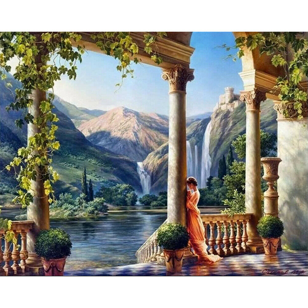Beautiful scenery DIY Paint By Numbers Kit Digital Oil Painting Art Home Decor
