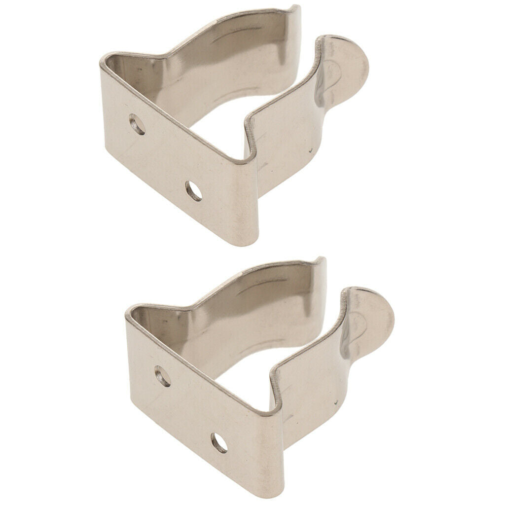 2 x 25mm Tube Holder Clips Paddle/Boat Hook/Oar/Stern Pole Light Storage Clamp