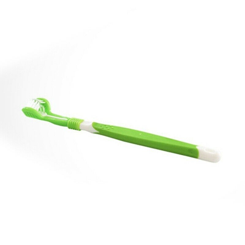 1X(Dog Toothbrush Puppy Teeth Brush Three Head Tartar Oral Care Tool B6Z1)1)