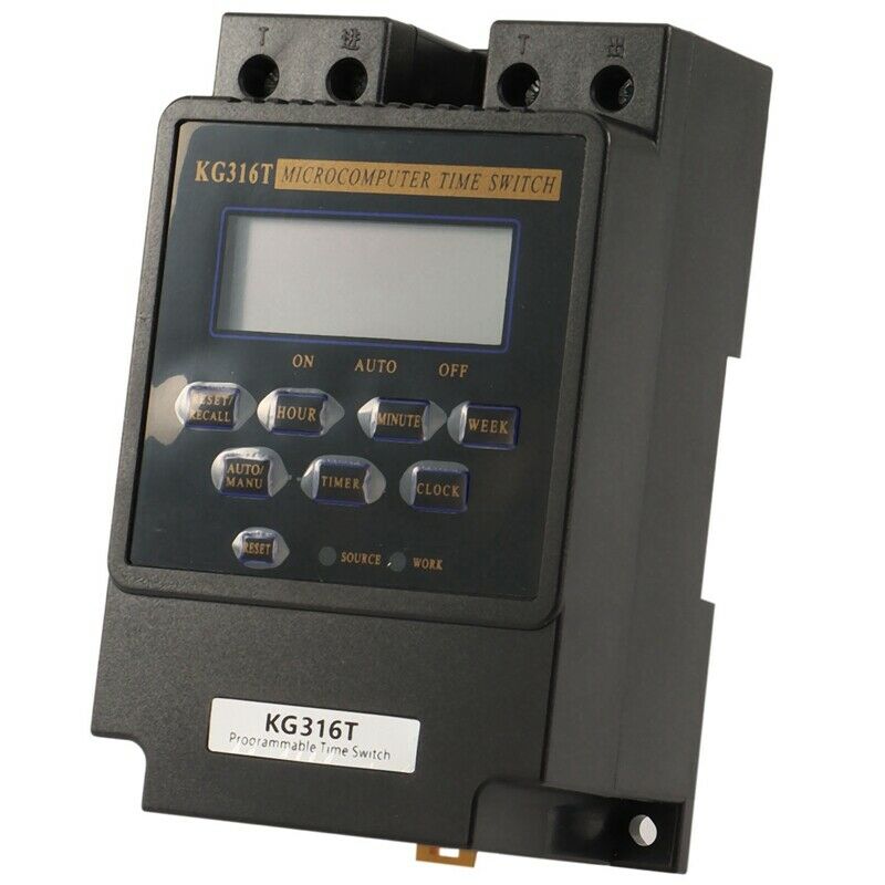 KG316T 25A Intelligent Microcomputer Programmable Electronic Timer Time SwitL3U6