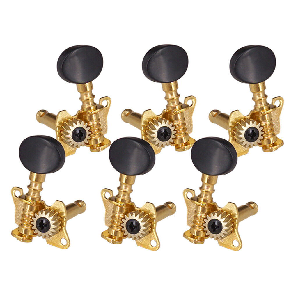 3R3L String Tuning Peg Tuner Oval Button for Guitar Musical Instrument Accs