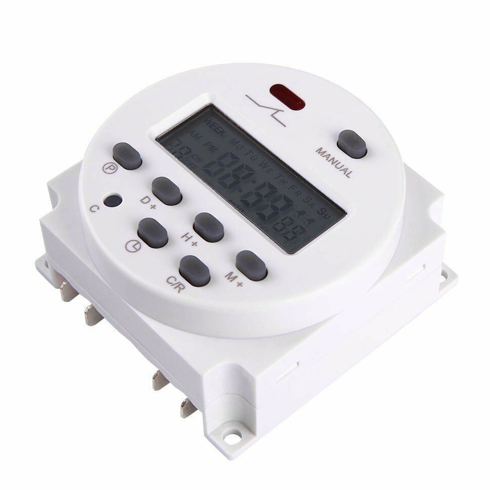 DC 12V Digital LCD Power Programmable Timer Time switch Relay 16A