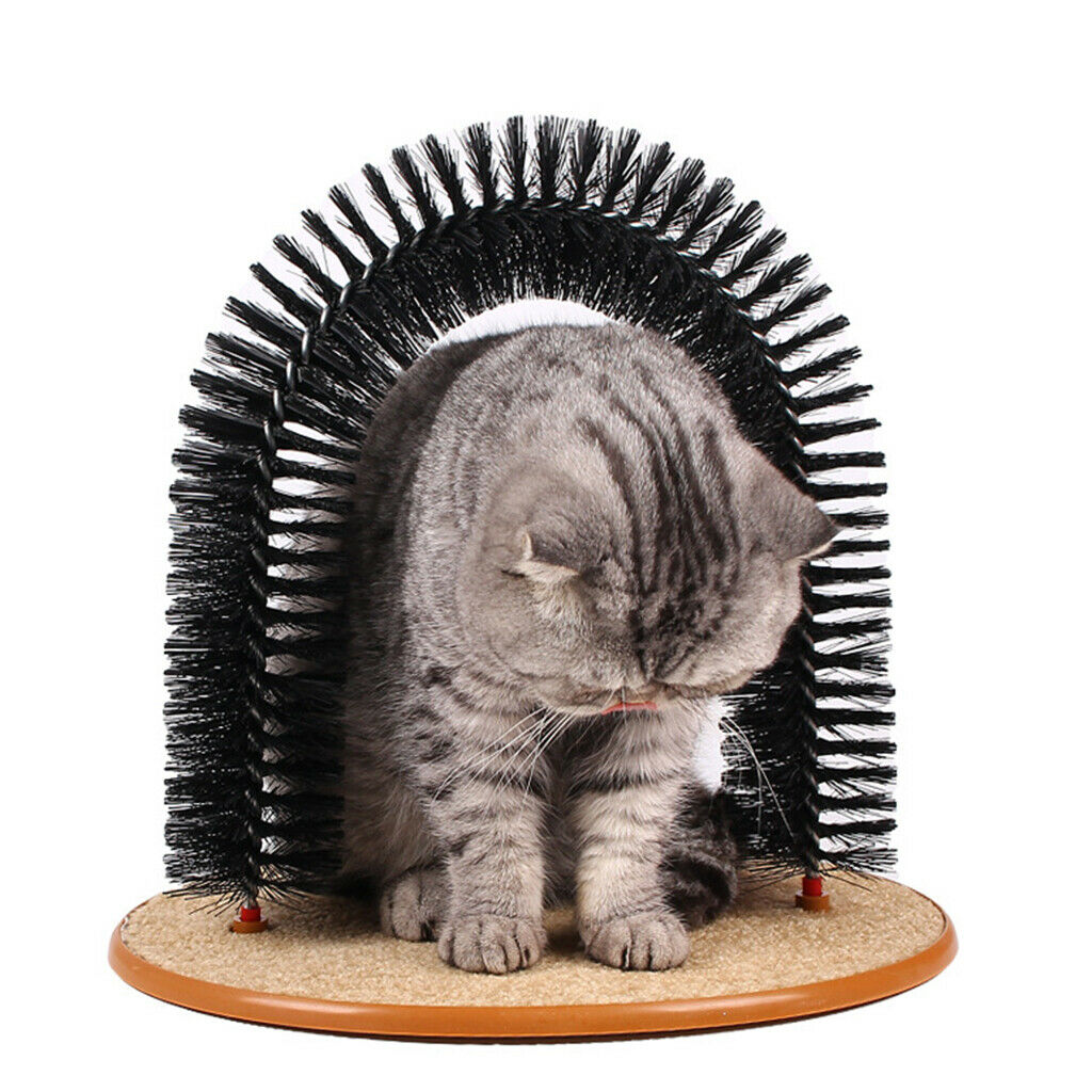 Multi-purpose Cats Self Groomer Scratcher Massager Arch Hair Cleaning