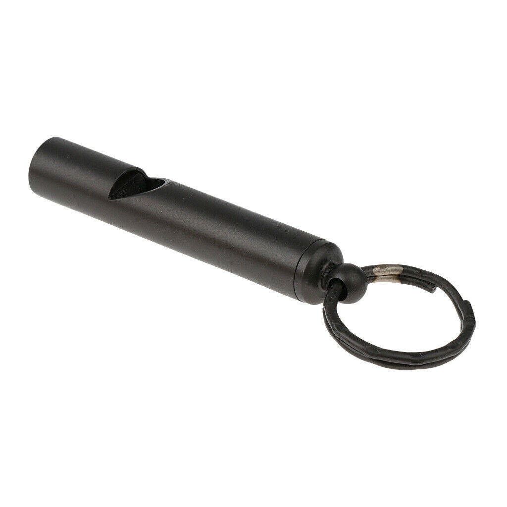 Emergency Safety Whistle Outdoor Survival Rust Proof Adventure Hiking Black