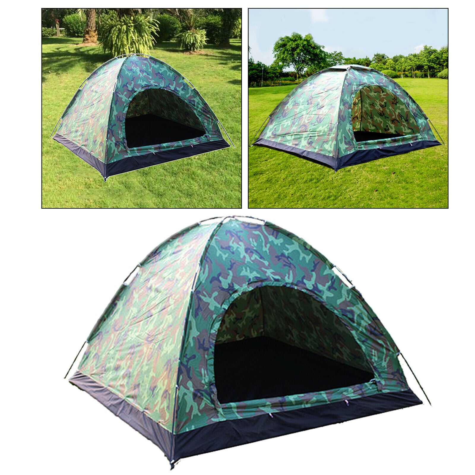 Camping Hiking Tent 3-4 People Waterproof Auto Outdoor Instant   Up Tent
