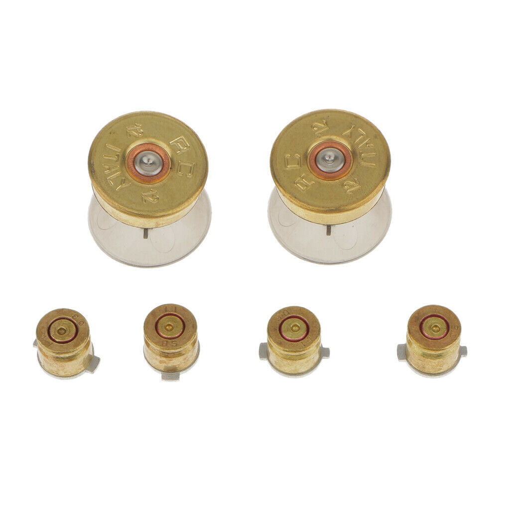 Pair of Thumbstick + 4pcs Joystick Bull Ideal for PS4 Video Game Console DIY