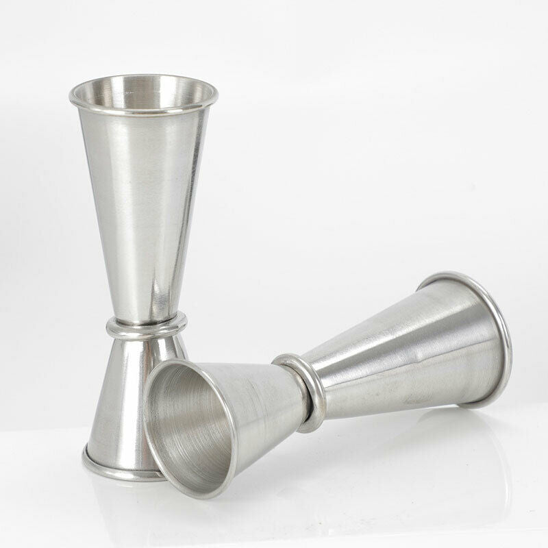 Stainless Steel Cocktail Measuring Jigger Double Measure Drink Bar Access.l8