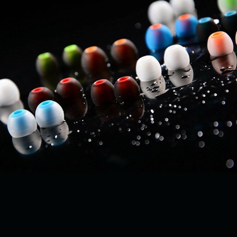 6Pairs Replacement 3.8mm Soft Silicone S/M/L Earbud Tips In Ear Headphone Cover