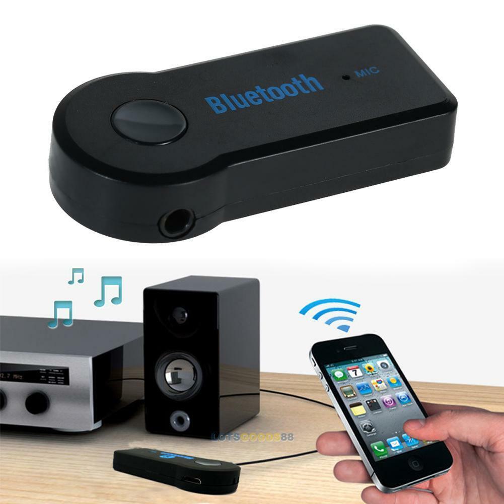 Wireless Bluetooth 3.5MM AUX udio Stereo Music Home Car Receiver Adapter LS4G