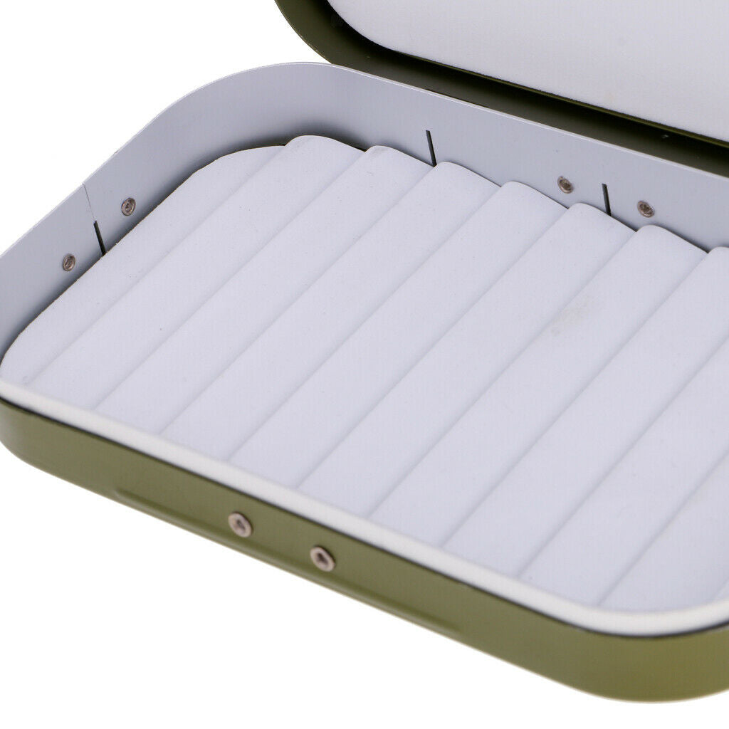 2x Durable Fly Fishing Box Dry Fly Box Flies Lure Baits Box Jigs Box Cases