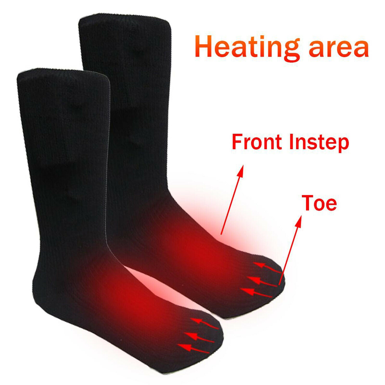 Electric Heated Winter  Socks Rechargeable Battery Powered Winter Long Socks