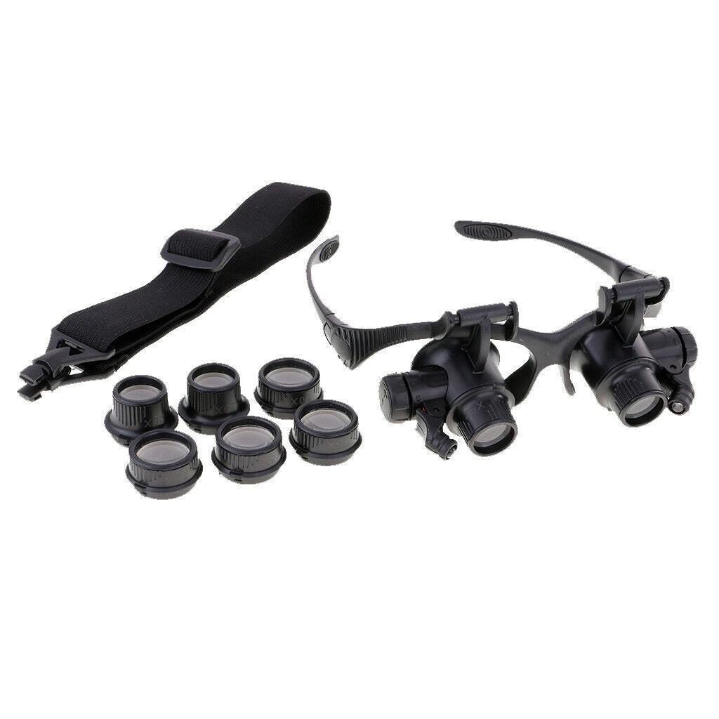 10/15/20/25X LED Magnifier Magnifying Eye Glass Loupe Jeweler Watch Repair