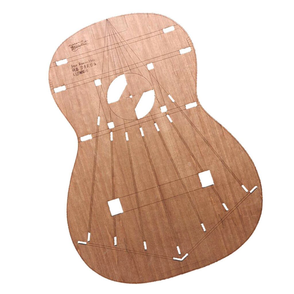Wooden Guitar Template DIY Classical Guitar Body Part Accs for Jose Romanios