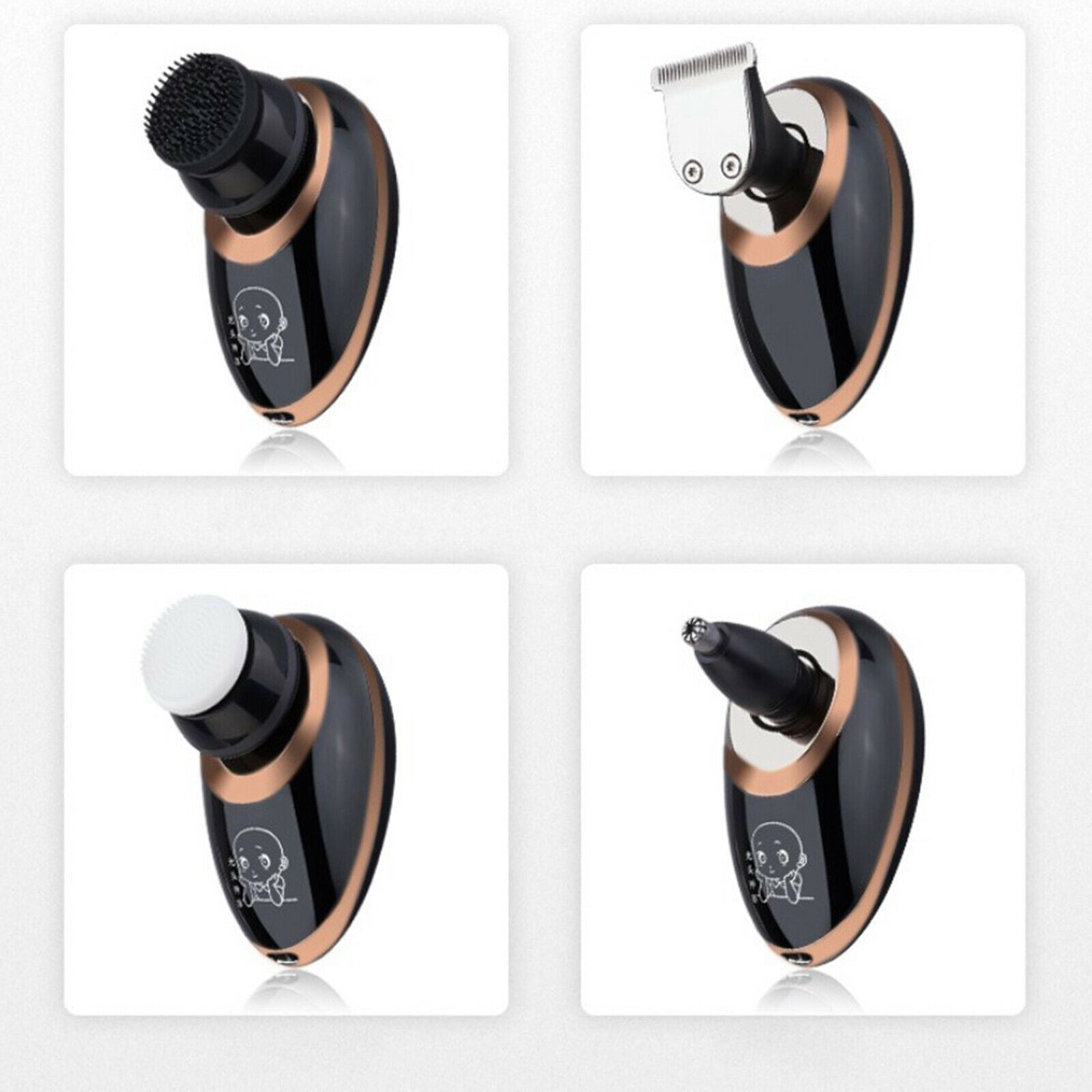 Electric Shaver USB Bald Head Hair Trimmer Nose Razor Cordless Wet Dry Use