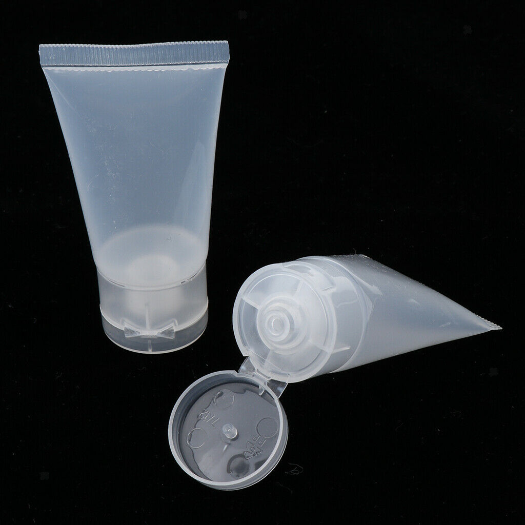 40PCS Empty Plastic Tubes Cosmetics Jars Cosmetic Containers Refillable Travel