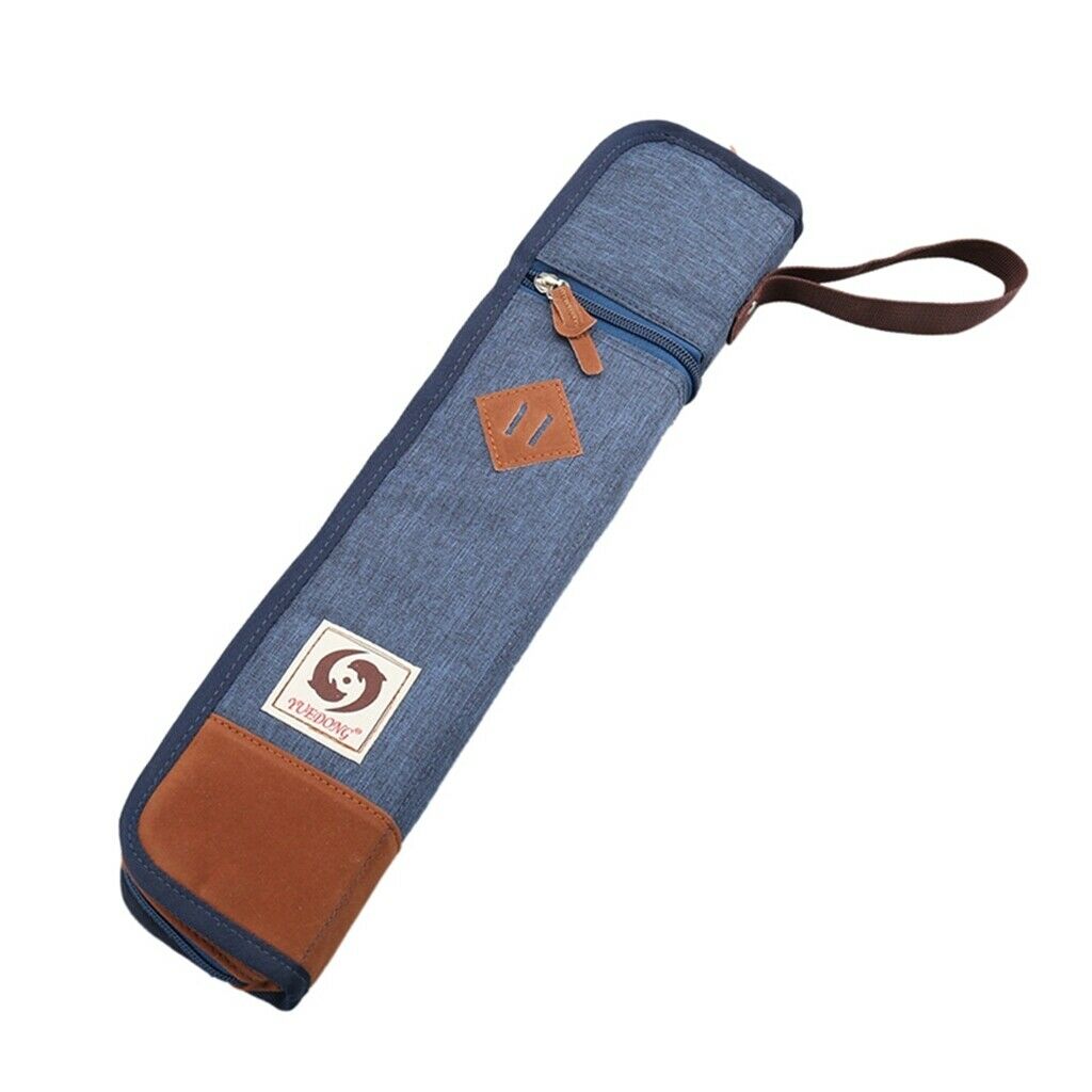 Drum Stick Holder Drumsticks Bag Case Waterproof Oxford Cloth Blue