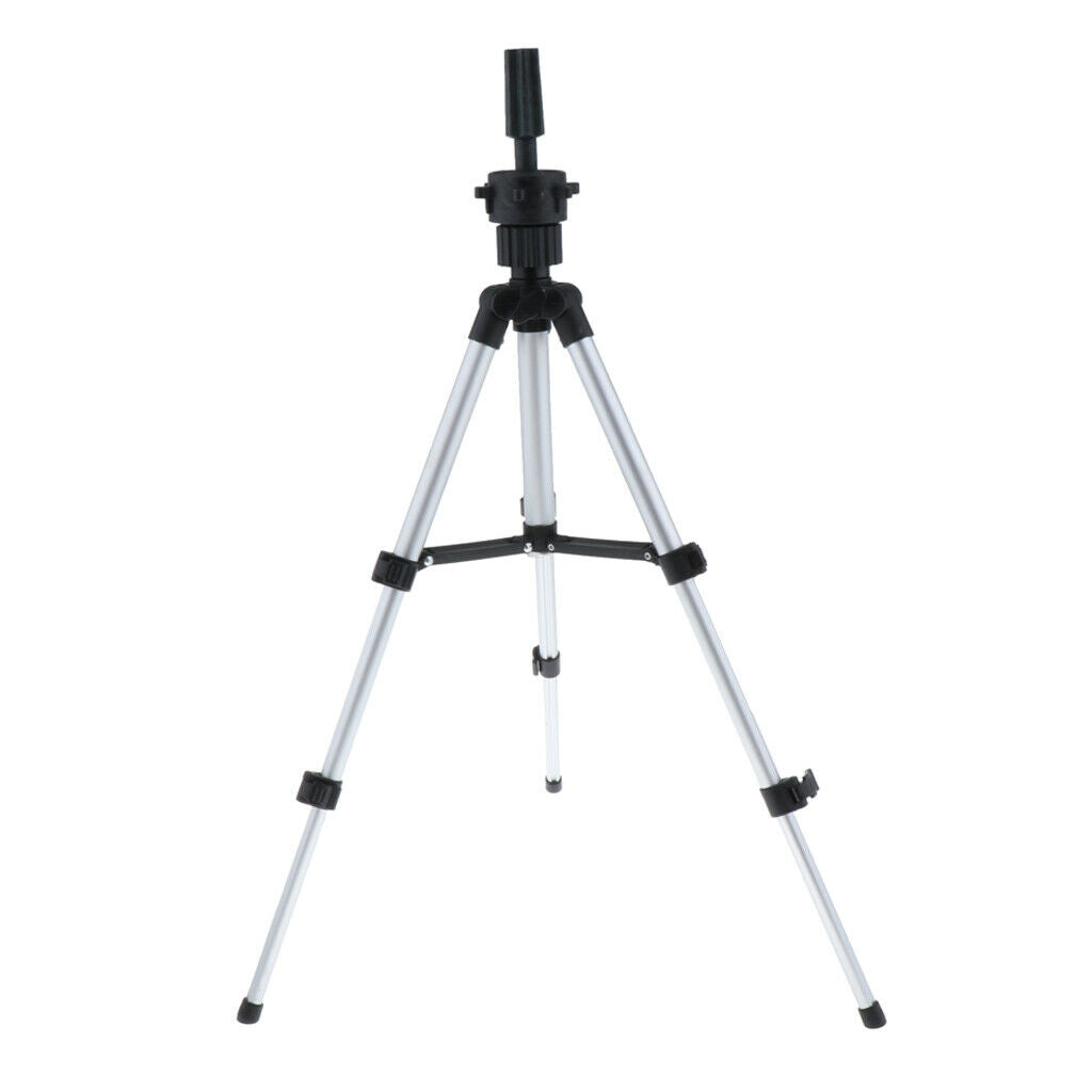 1Pcs Tripod Wig Stand Rack, Metal 360Â° Adjustable Cosmetology Hairdressing
