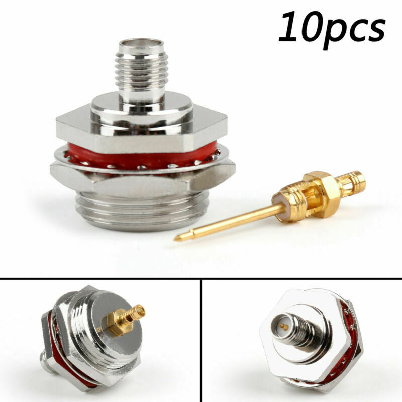 10x RP-SMA Female RG174 RG316 LMR100 Connector For M16 Waterproof Box  UA