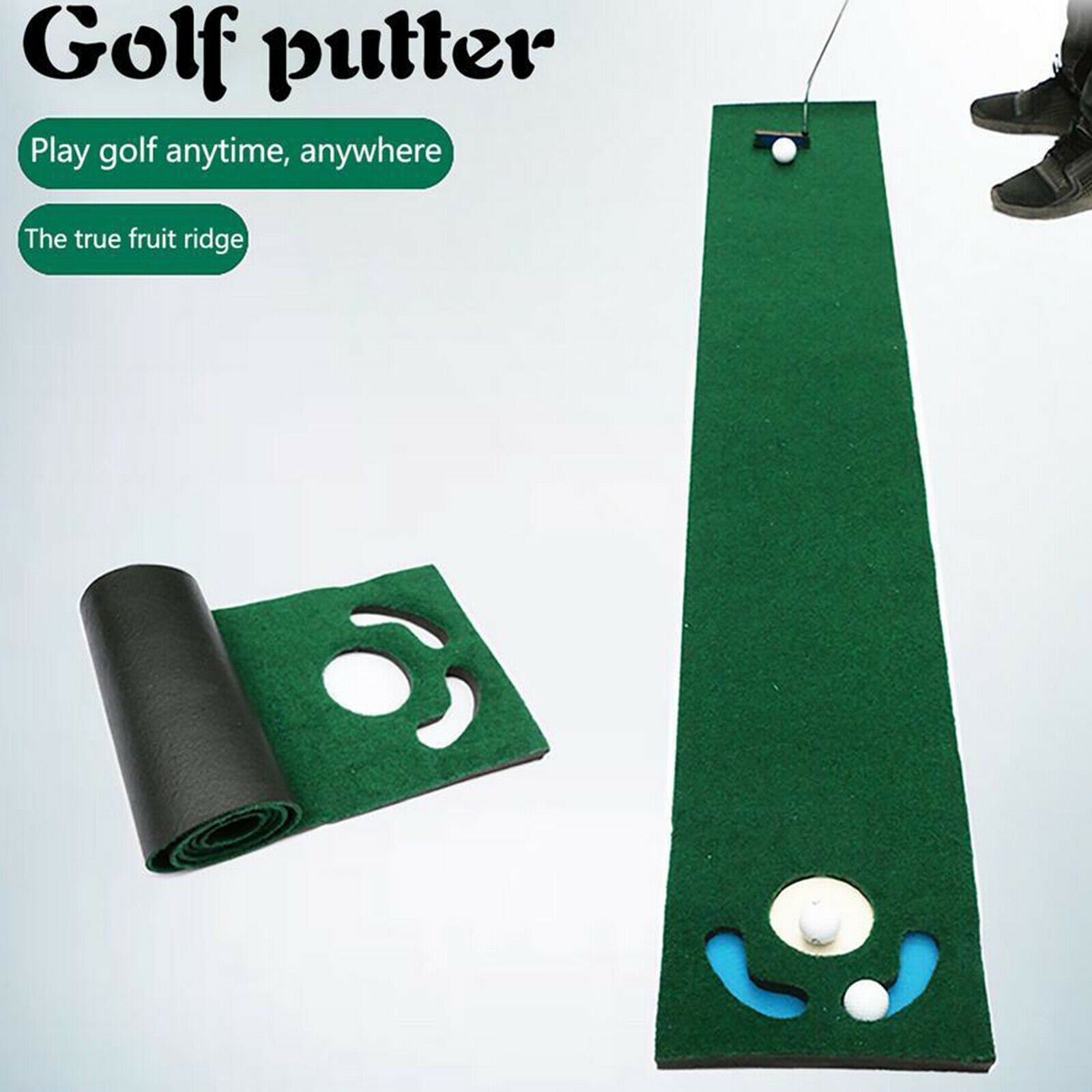 Golf Putting Mat Golf Carpet Green Aid Accessories Indoor Outdoor Backyard