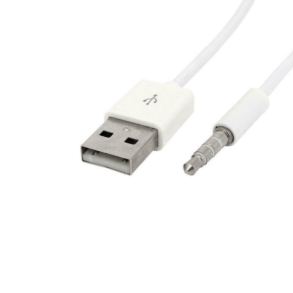 3.5mm to USB 2.0 Male Cable Cord Adapter and 3.5mm Male AUX to USB 2.0 Female