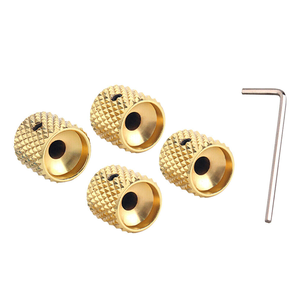 4x Metal Dome Control Knobs for Guitar Parts Accessories
