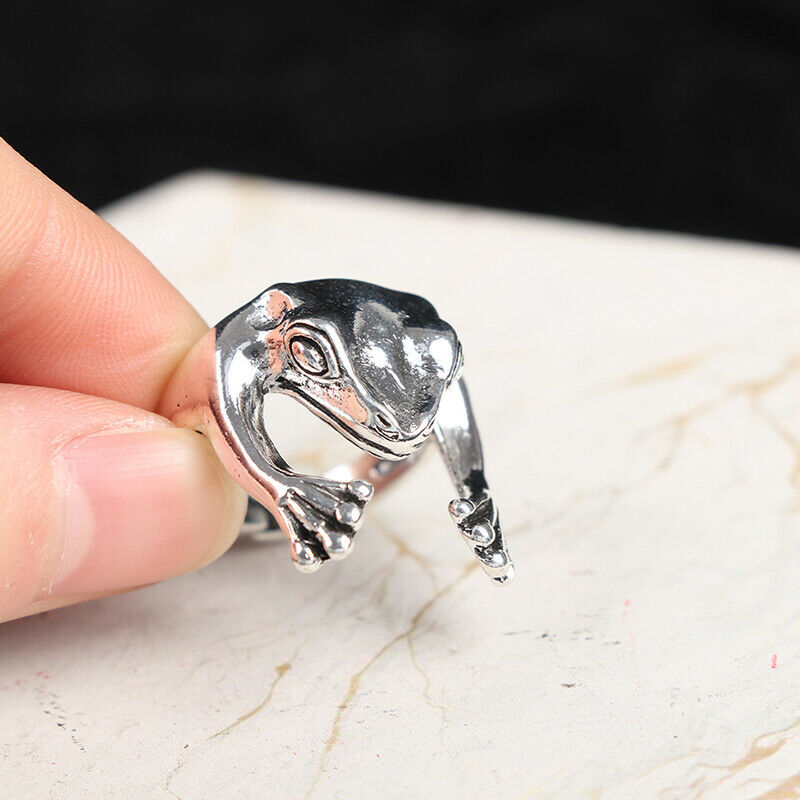 Frogs Rings Creative Design Animal Retro Ring Adjustable gift For Wom.l8