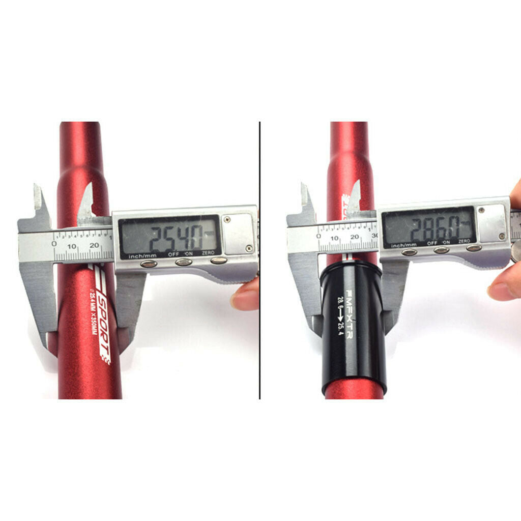 2Pcs Bike Seat Post Adapter Universal Shim Sleeve Size Reducer Adaptor Bushing