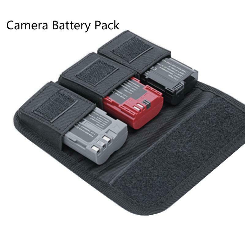 Photo DSLR Battery Holder 3 Storage Bag ,Camera Battery Case SD Card Holder