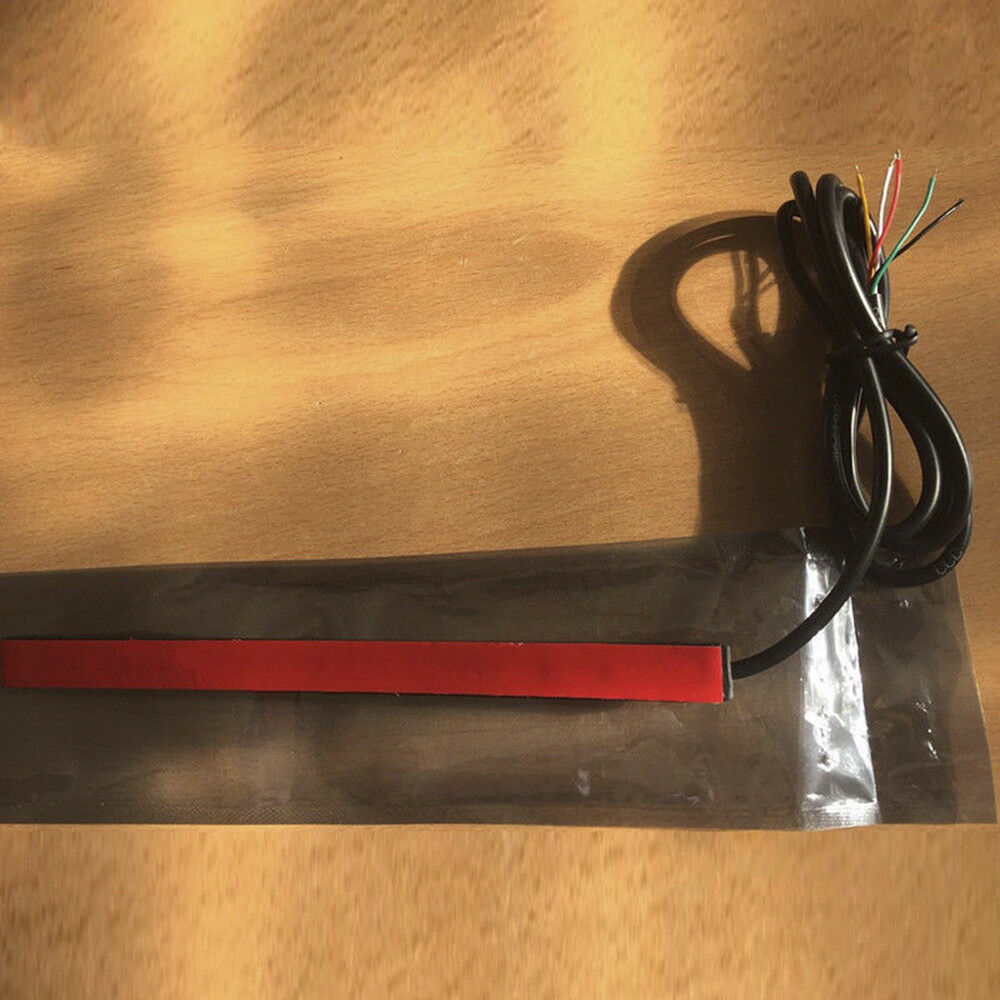 Motorcycle Flexible Bendable 48 LED Strip Light Tail Brake Stop Turn Signal Lamp