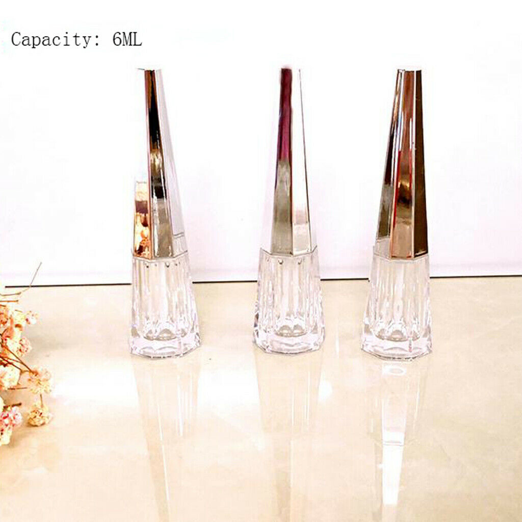 9 Pack 6ml Lip Gloss Tubes Travel Refillable Lip Tint Bottles w/ Stopper