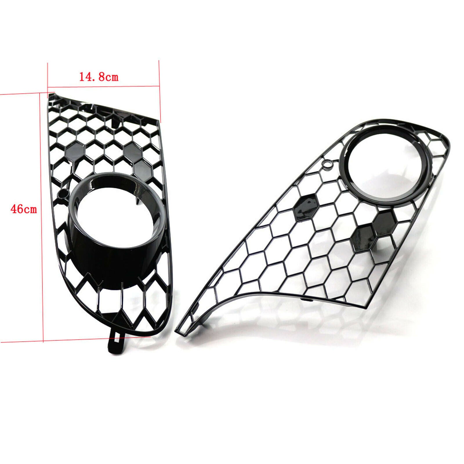 Lower Fog Light Grille Grill Cover for VW Golf 6 09-13 Easy Install Compact