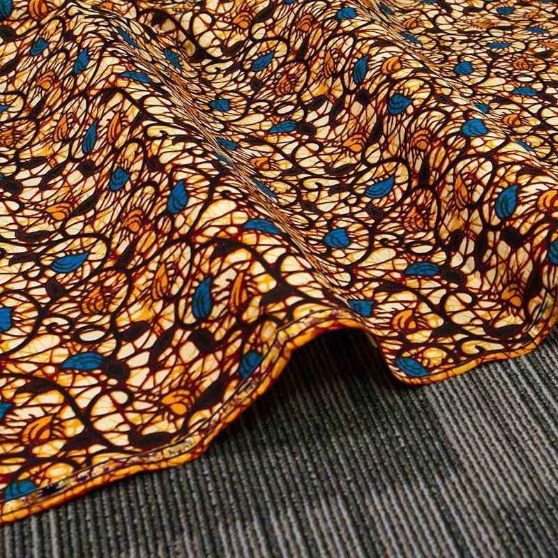 1 Yard Wax Double-sided Fabric African Ankara Printed Sewing DIY Handmade Craft