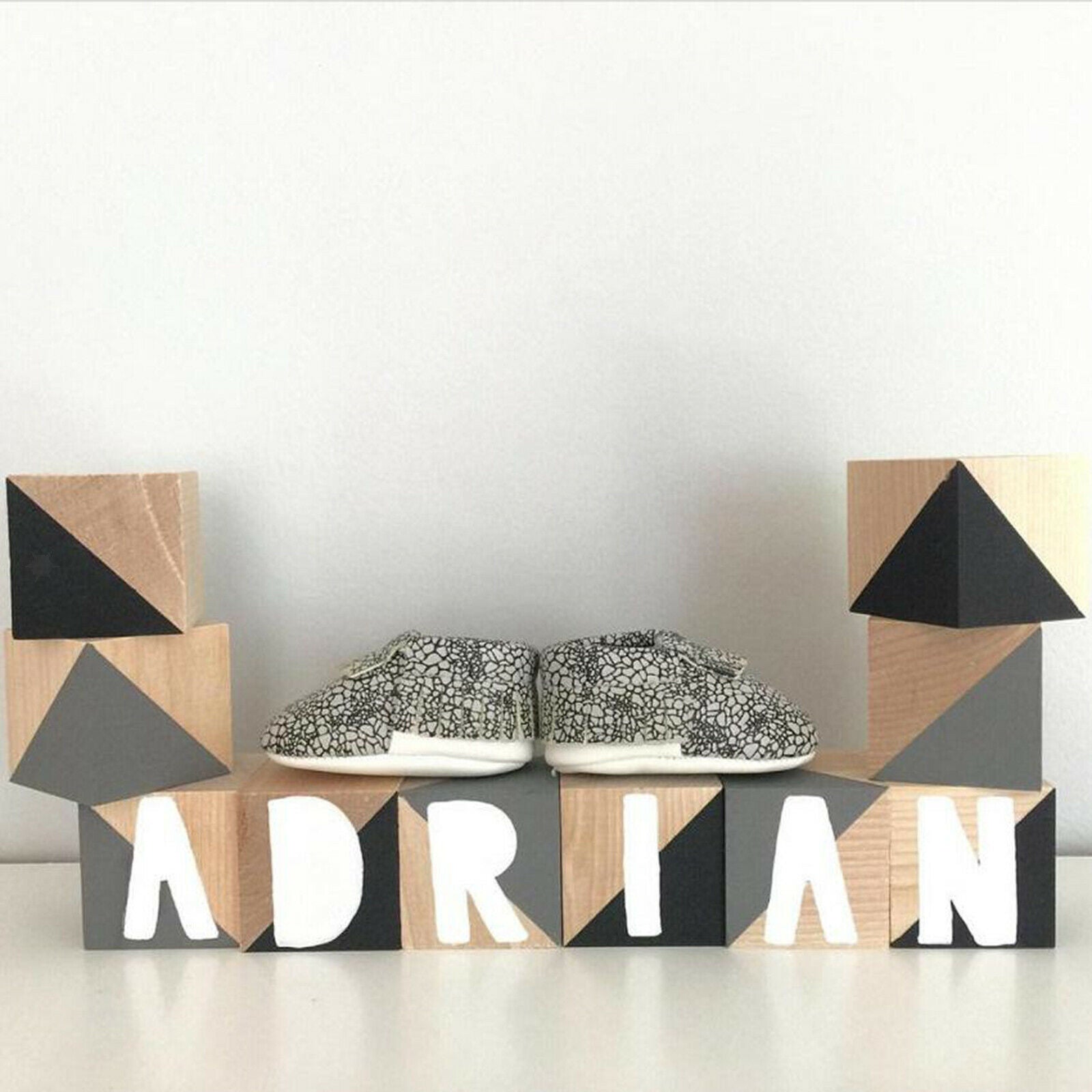 Natural Wood Cube Blocks Unfinished Wood Shapes for DIY Crafts Kids Hobbies