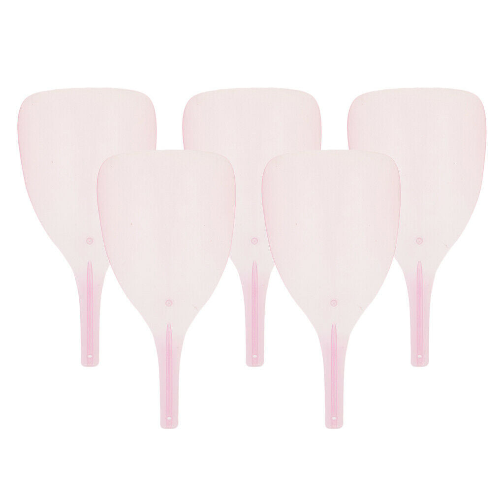 5 Pieces Plastic Barber Cutting Hairspray Masks Makeup Eyes Shields Pink