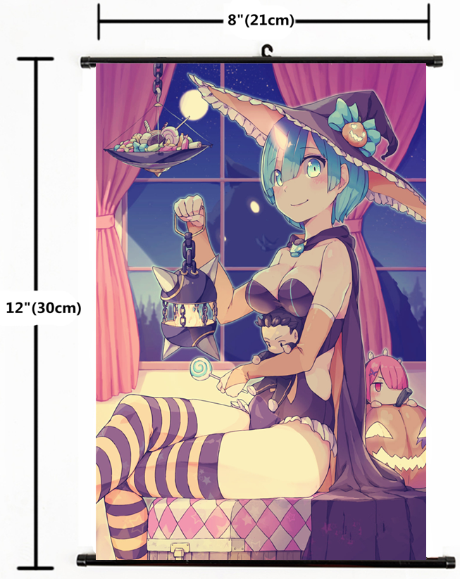 1941 Re: Zero kara Hajimeru Isekai Seikatsu Rem Home Decor Poster Wall Scroll