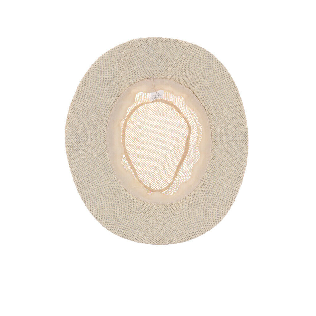 Travel Sun Hat Cowboy Style Summer   for Men Foldable Western Hat Beige