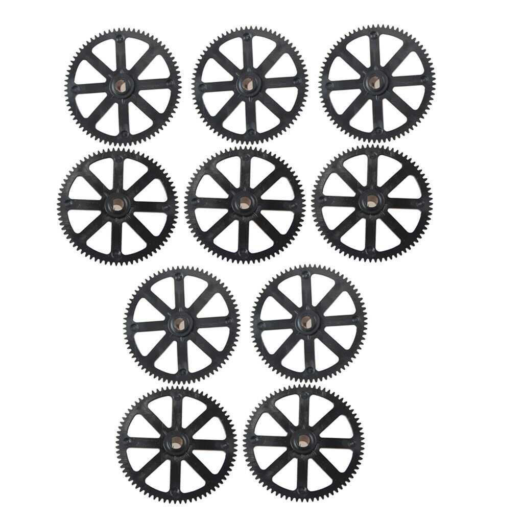 Set of 10 Fit WLtoys XK K130 RC Drone Main Gear Parts Replacement Black