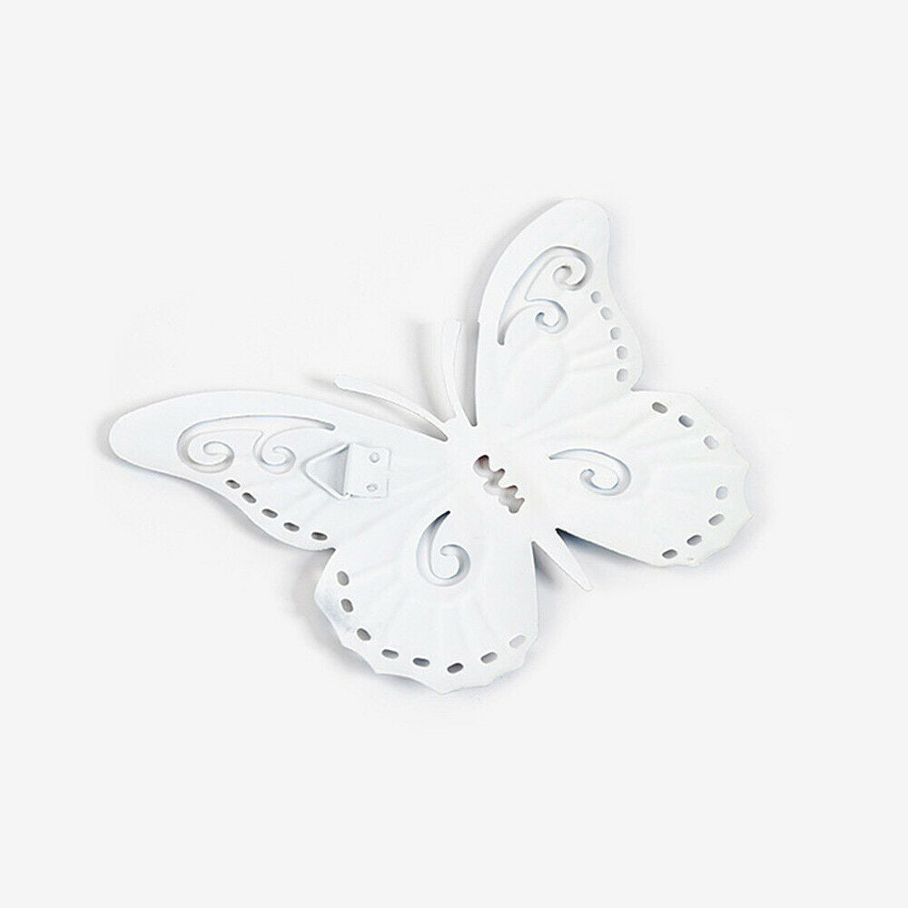 4Pcs Small Metal Butterfly Garden Home Wall Art Ornaments Wrought Iron Hanging